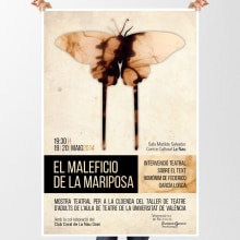 Diseño cartel espectáculo teatral. Design gráfico projeto de Pilar Rodríguez - 02.04.2014