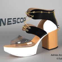 Diseño 3D con ICAD3D+ en INESCOP. Shoe Design project by Adrián Arques - 10.03.2017