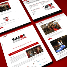 SIMOF. Design, UX / UI, Arquitetura da informação, Design interativo, Web Design, e Desenvolvimento Web projeto de mkg20 - 20.02.2016