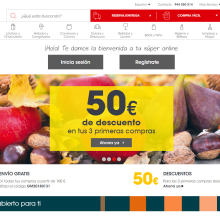 Eroski supermercado online. Desenvolvimento Web projeto de Rocío Guerrero Jiménez - 05.05.2017