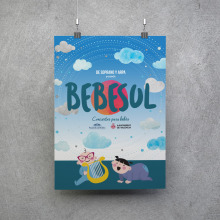 Ilustración cartel Bebesol. Un proyecto de Diseño gráfico e Ilustración vectorial de Pilar Rodríguez - 05.04.2017
