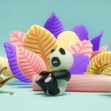 La Iluminación del Panda Cósmico Ein Projekt aus dem Bereich Musik, Animation, Design von Figuren, Comic und Animation von Figuren von Jaime Alvarez Sobreviela - 06.10.2017