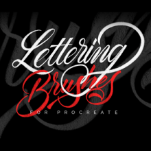 Lettering Brushes para Procreate. Un proyecto de Tipografía, Caligrafía y Lettering de Daniel Hosoya - 09.10.2017