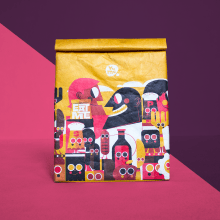 YUME . YOUSHI LUNCHBAG (BISTRO). Traditional illustration, Art Direction, Character Design, Packaging, and Product Design project by Jhonny Núñez - 10.09.2017
