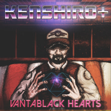 Kenshiro+ Vantablack Hearts. Traditional illustration project by Julián López Gamella - 07.30.2017