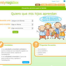 Diseño web FamilyMagicBox. Un proyecto de UX / UI y Diseño Web de Sara Serrano - 10.01.2013