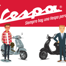 Proyecto Certificado Profesionalidad Diseño Gráfico Vespa. Graphic Design project by Rubén Huéscar Santos - 05.30.2017