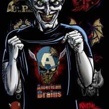 Joker cartel publicitario. Design de personagens, e Comic projeto de Sergio Bravo Alvarez - 13.10.2017
