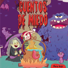 Cuentos de Miedo (Ed. SM). Ilustração tradicional, Design editorial, e Educação projeto de Ariadna Reyes - 10.10.2017