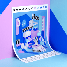 Sargaçodarte. Traditional illustration, 3D, Animation, and Graphic Design project by Serafim Mendes - 10.05.2017