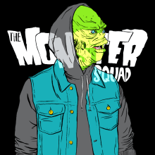 Monster Squad. Traditional illustration, Fashion, Screen Printing, T, and pograph project by Irene Mateos - 10.15.2017