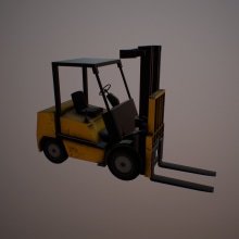 Forklift. 3D project by Cristian Rodriguez Padilla - 10.16.2017