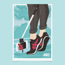 KEY VISUAL ASICS TIGER. Traditional illustration, Graphic Design, and Vector Illustration project by ivan bügel - 05.16.2016