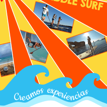 Cartel publicitario Paddle Surf - Cullera. Design projeto de Edith Llop Roselló - 13.06.2016