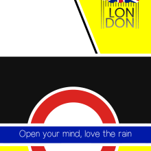 Cartel publicitario London. Design projeto de Edith Llop Roselló - 06.07.2017
