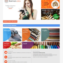 Tienda Online para la app BarmanJobs. Un proyecto de Diseño y Diseño Web de Edith Llop Roselló - 01.09.2017
