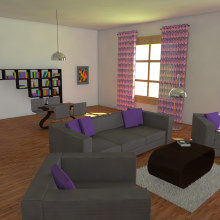 Habitación realista en 3D. Un proyecto de Diseño y 3D de Edith Llop Roselló - 20.08.2017