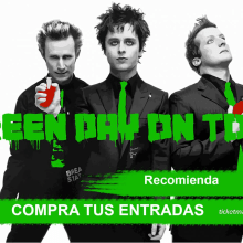 Cartel de gira Green Day. Un proyecto de Diseño gráfico de Moisés Salmán Callejo - 18.10.2017