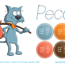 Peco - Model Sheet. Un projet de Conception de personnages de Juan David Gallego Arango - 21.12.2012