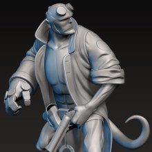 HellBoy. 3D, and Comic project by Xavier Blasi - 10.19.2017