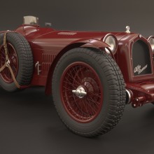 Alpha Romeo 8C Monza 1931. 3D projeto de Enrique Matías Gómez - 22.10.2017