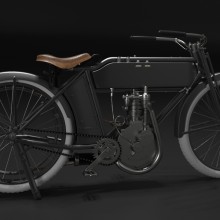 Execelsior Motorcycle 1916. 3D projeto de Enrique Matías Gómez - 22.10.2017