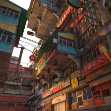 Chinatown model. 3D projeto de Enrique Matías Gómez - 22.10.2017
