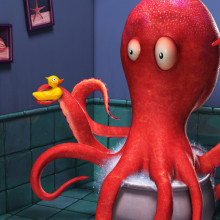 Octopus - Diseño 3D. Design, 3D, Character Design, Photograph, Post-production, and Photo Retouching project by Mario Marín García - 07.14.2015