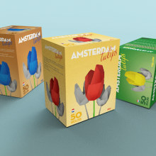 Disseny pack tulipans Amsterdam Tulips. 3D, and Graphic Design project by ferran llorens fañanás - 10.10.2017