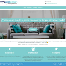 Página web de myaproclean. Web Design projeto de Marina Lopez - 24.10.2017