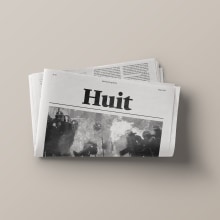 Huit – periódico. Art Direction, and Editorial Design project by Lourdes Ruiz-Ruano Blasco - 05.12.2017