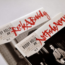 55 Anniversary Buddy Holly. Design gráfico, Packaging, Tipografia, e Lettering projeto de Ivan Castro - 26.10.2017