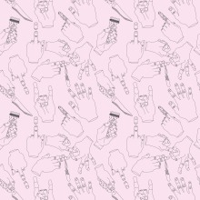war of hands. Un projet de Design , Br, ing et identité, Design graphique , et Création de motifs de Laia Blade - 27.10.2017