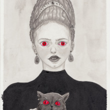 Mi aportación al fanzine Season of the Witch de The Ayeayes. Traditional illustration project by Angela Jimenez - 10.30.2017