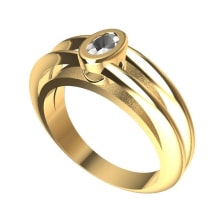 A different ring with a special shape. Design de joias projeto de Santi Casanova González - 31.10.2017