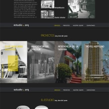 Diseño web para estudio de arquitectos Lanz del Pozo . Un proyecto de Diseño gráfico y Diseño Web de Tahimi Leon Bravo - 15.11.2016