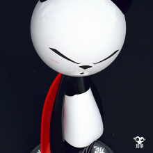 Panda Hero. Ilustração tradicional, 3D, Design de personagens, e Retoque fotográfico projeto de Jota Studio / Jose Arias - 03.11.2017