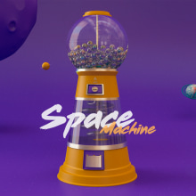 SpaceMachine. Motion Graphics, 3D, e Animação projeto de Alan Sánchez Flores - 03.11.2017