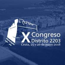 X Congreso Distrito 2203 Rotary Club. Un proyecto de Br, ing e Identidad y Diseño gráfico de Cristina Ygarza - 05.10.2017