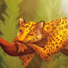 Jaguar. Traditional illustration project by A. Mejía - 10.25.2016