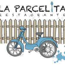 Logotipo para Restaurante."La Parcelita". Design gráfico projeto de Mónica Fernández - 04.11.2015