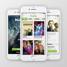 Hulu APP propuesta. Design, e UX / UI projeto de Gerardo Daglio López - 04.11.2017