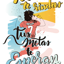 Metas. Traditional illustration, and Lettering project by Juan Palacios - 11.05.2017