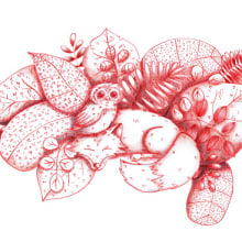 Tintas. Ilustração tradicional projeto de Melisa Noelia Zunino - 06.11.2017