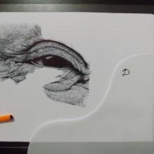 ¡La mirada! - Dibujo con pluma Bic. Trabajo en proceso, implementando mucho detalle   . Fine Arts project by Juan Diego González - 11.05.2017