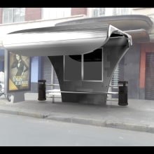 Parada de Autobus. 3D projeto de Alberto Portuguez Garcia - 08.11.2017