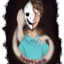 Poster contra el bullying. Instalações, Design gráfico, e Comic projeto de Anabel Príncipe - 08.11.2017