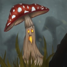 Halloween mushroom. Un proyecto de Ilustración tradicional y Diseño de personajes de Anabel Príncipe - 08.11.2017