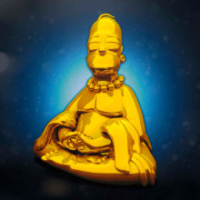 Buddha Homer. Design, 3D, Direção de arte, e Design de iluminação projeto de Juan Carlos - 10.11.2017