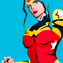 Armour Wonder Woman. Ilustração vetorial projeto de Jenn Scarlett - 11.11.2017